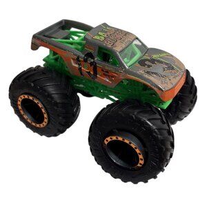 Hot Wheels Baja Buster Monster Truck Diecast Toy Green Chassis & Black Tires 1:6